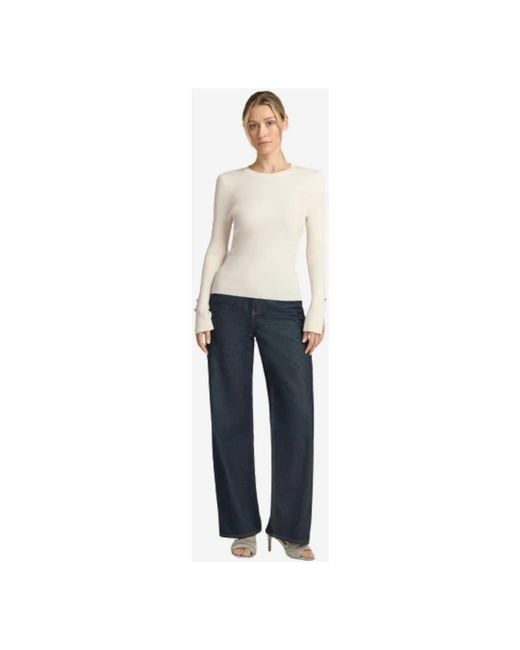 Guess Natural Round-Neck Knitwear