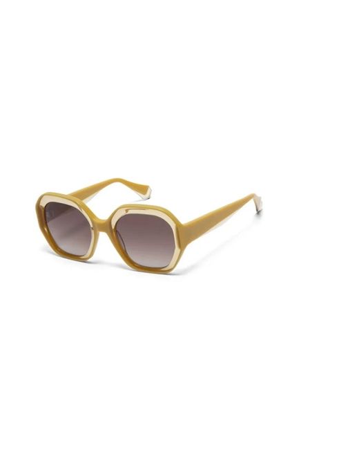 Gigi Studios Metallic Sunglasses