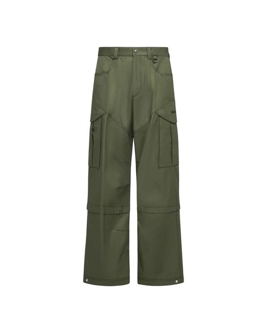 Off-White c/o Virgil Abloh Green Straight Trousers for men