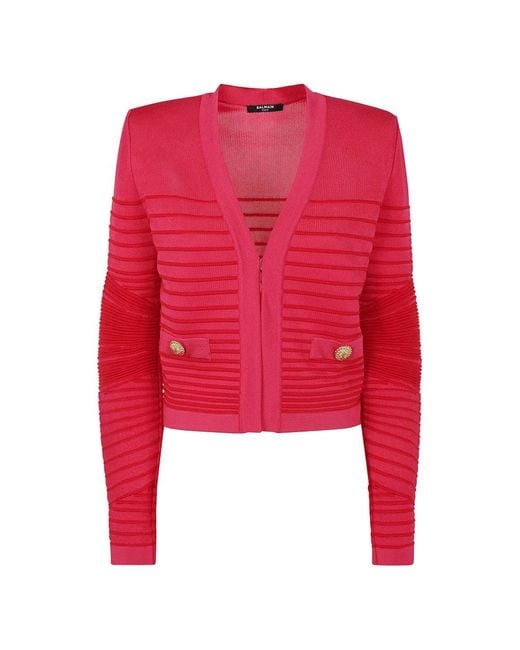 Cardigans Balmain en coloris Red