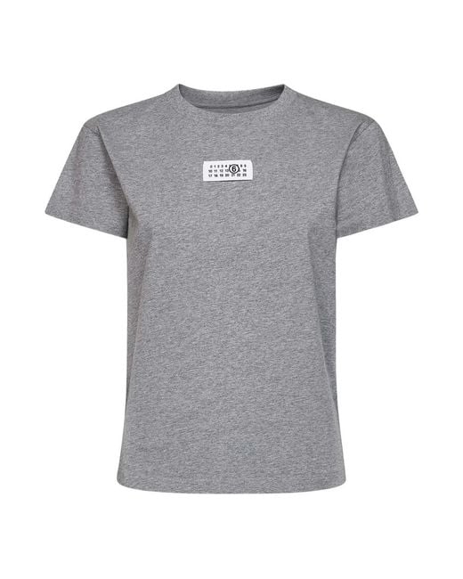 MM6 by Maison Margiela Gray T-Shirts