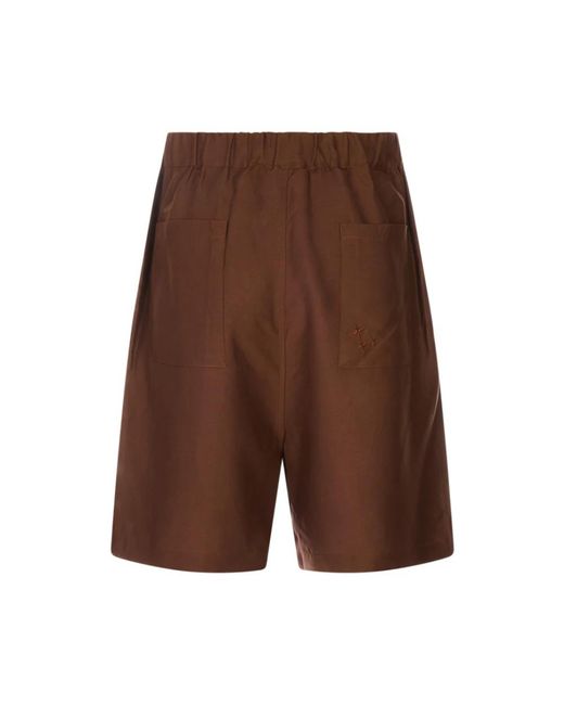 Laneus Brown Casual Shorts for men
