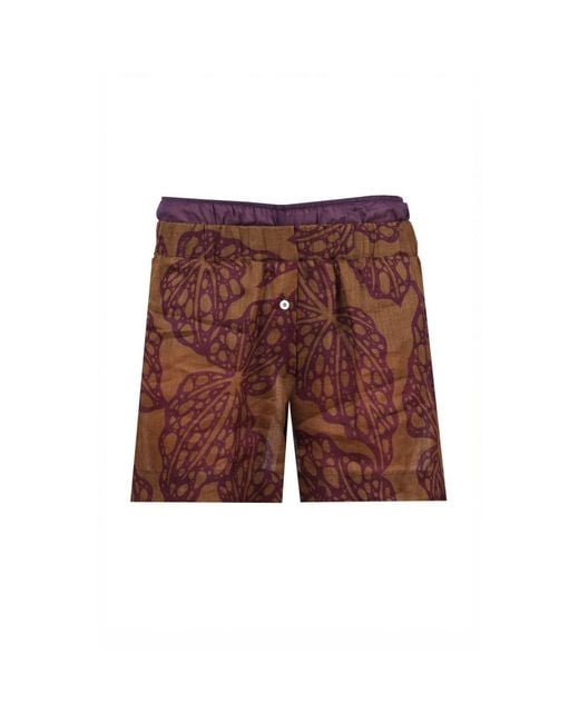 Ottod'Ame Red Casual Shorts