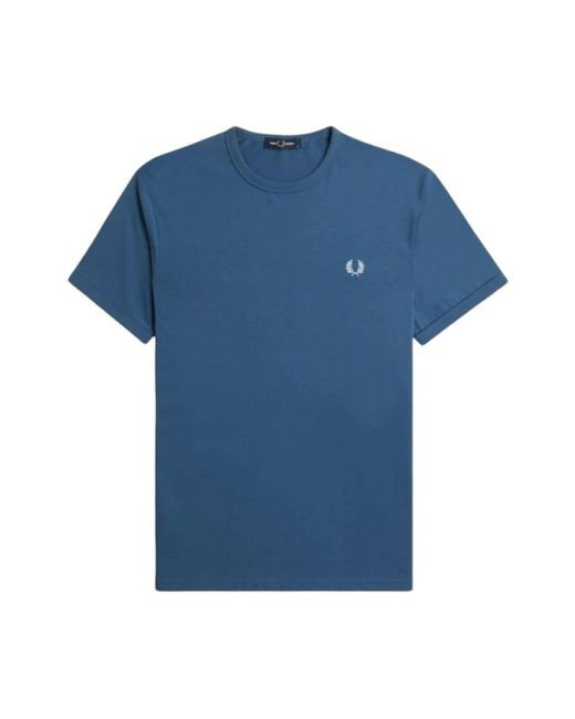 Fred Perry Blue T-Shirts for men