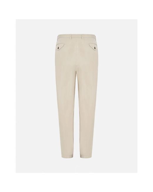 BRIGLIA Natural Slim-Fit Trousers for men