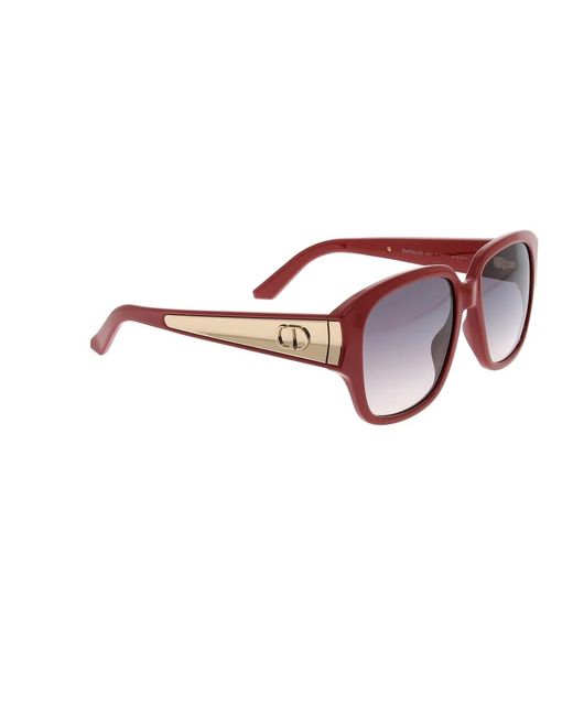 Dior Accessoires ,Rood ,Stijlvolle Zonnebril Voor Zonnige Dagen in het Brown