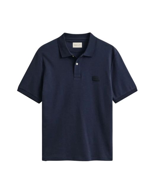 Gant Tops ,Blauw ,Polo Interlock in het Blue voor heren