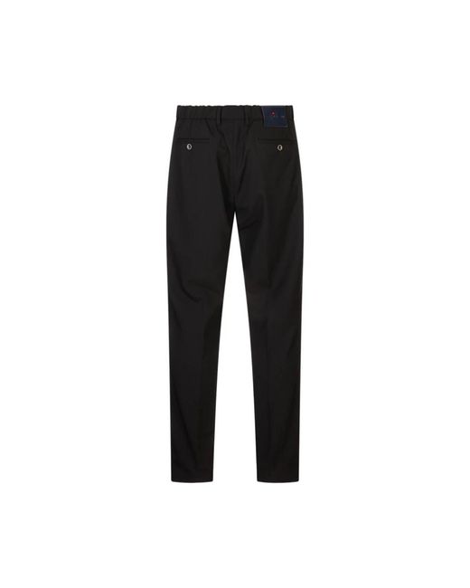 Kiton Black Slim-Fit Trousers for men