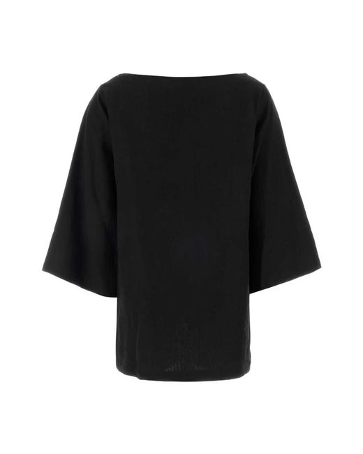 The Row Black Blouses