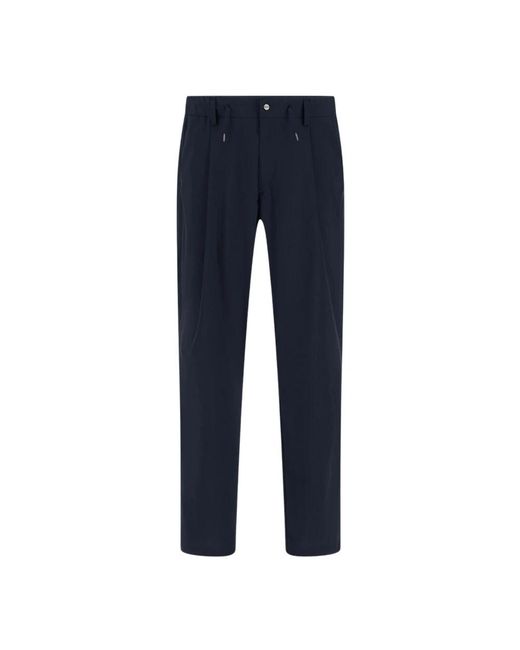 Herno Blue Slim-Fit Trousers for men