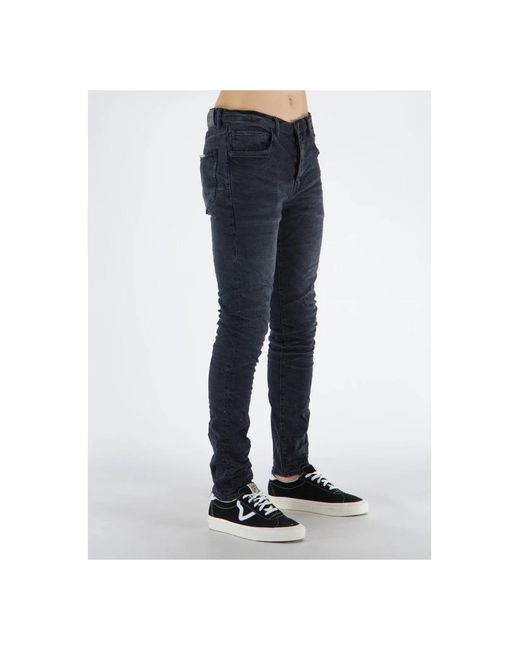 Purple Brand Schwarze slim-fit-jeans in Blue für Herren