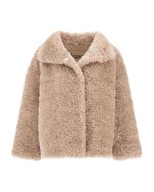 Herno Natural Faux Fur & Shearling Jackets