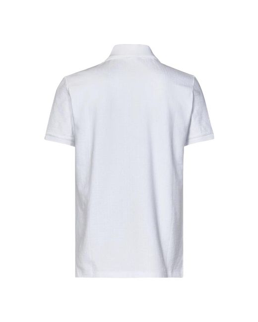 Balmain Wit Monogram Poloshirt in het Blue voor heren