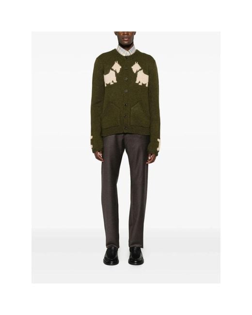 BAZISZT Green Cardigans for men