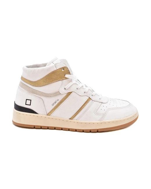 Date Schoenen ,Wit ,Stijlvolle High-Top Sneakers in het White