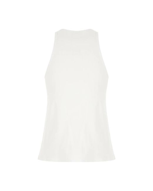 DIESEL White Sleeveless Tops