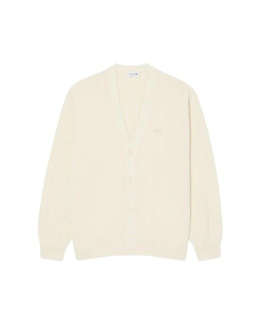 Cardigans Lacoste pour homme en coloris White