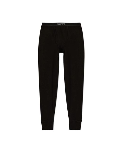 Tom Ford Broeken ,Zwart ,Katoen Cotton Long Johns in het Black voor heren