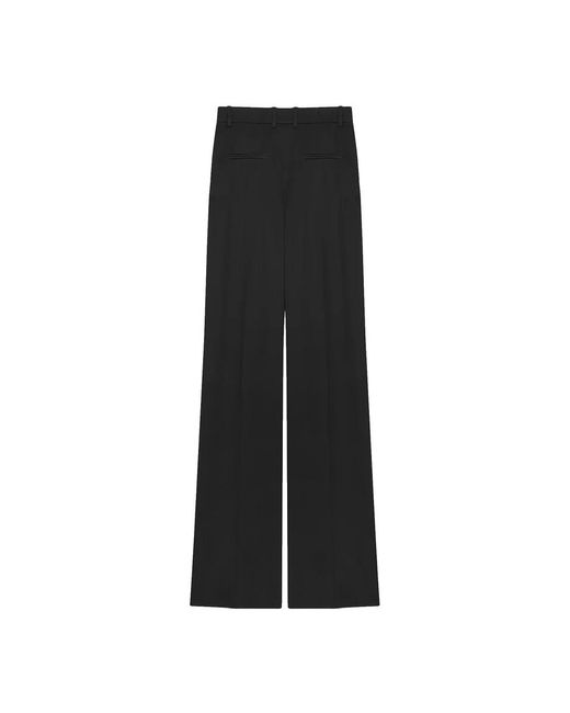Saint Laurent Black Wide Trousers