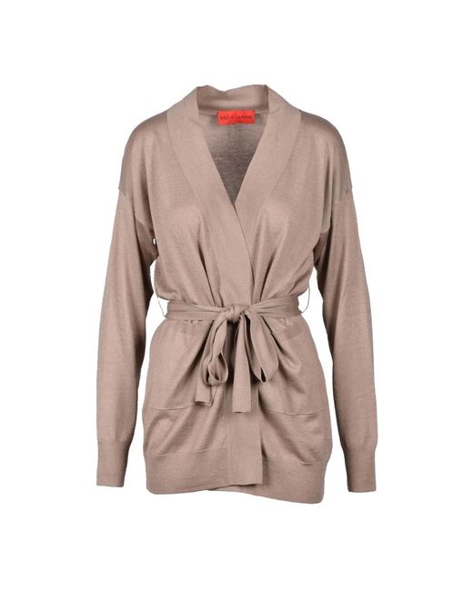 Wild Cashmere Truien & Vesten ,Kasjmier Zijden Kasjmier Vest in het Pink