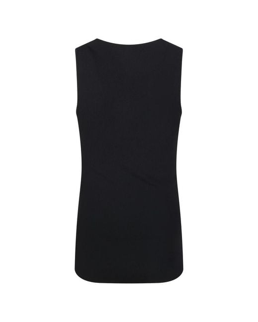 Entire studios Black Sleeveless Tops