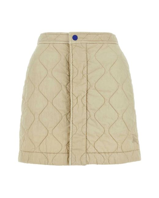 Burberry Natural Short Skirts