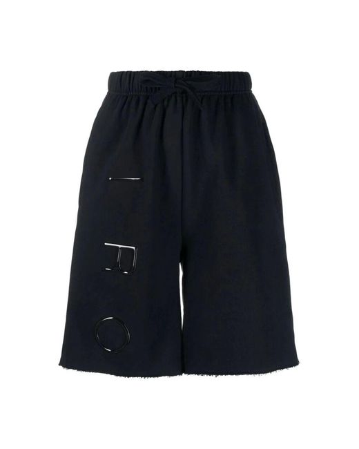 IRO Blue Schwarze casual baumwollshorts