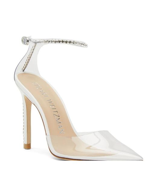 Stuart Weitzman White High Heel Sandals