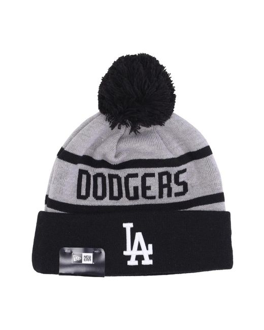 KTZ Accessoires ,Veelkleurig ,Mlb Jake Pom Pom Beanie Grijs in het Black voor heren