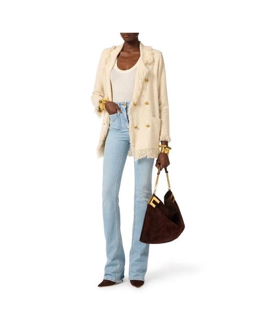 Elisabetta Franchi Natural Blazers