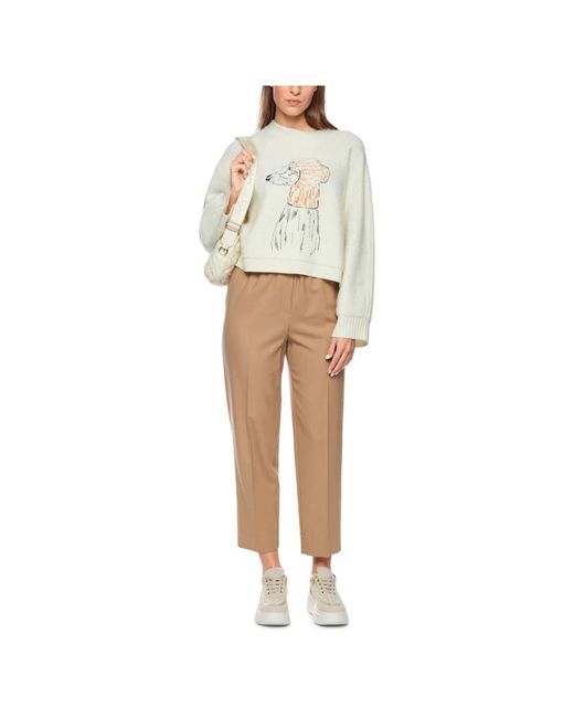 Marc Cain Natural Straight Trousers
