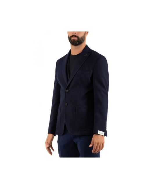 Paoloni Blue Blazers for men