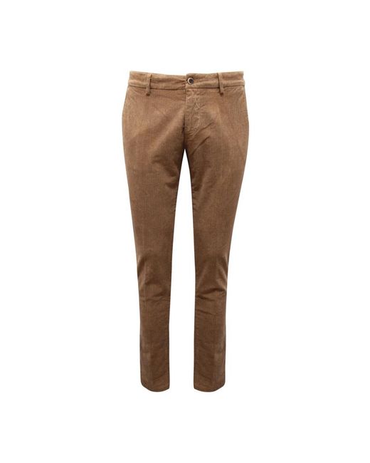 Mason's Broeken ,Velvet Broeken Milanostyle in het Brown voor heren
