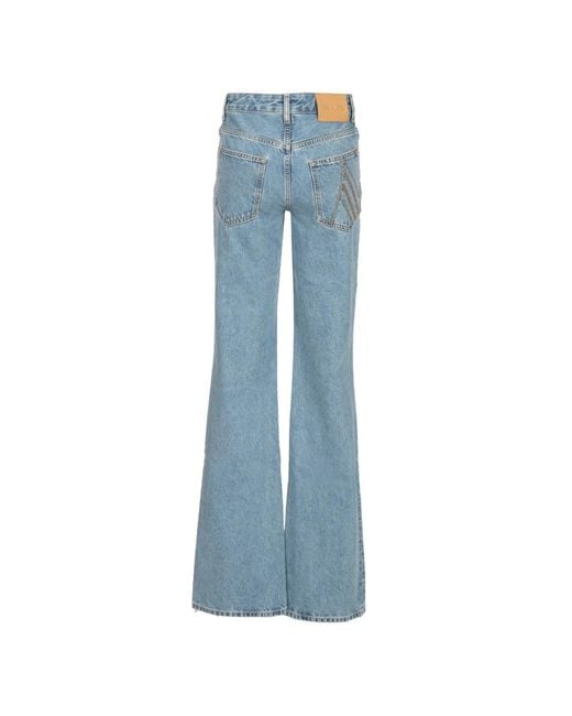 The Attico Blue Flare Jeans
