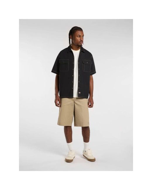 Dickies Riverbend Arbeits Hemd Schwarz in Black für Herren