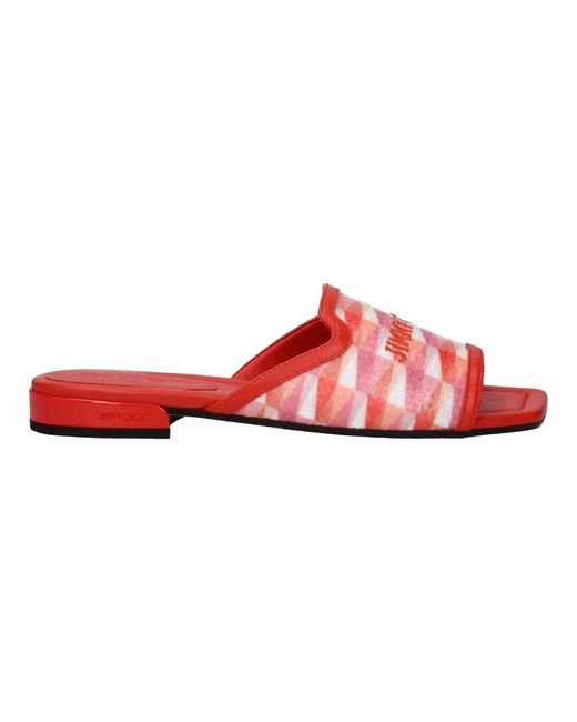 Jimmy Choo Sliders in het Red