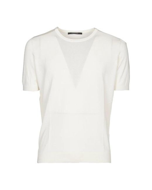 Tagliatore White T-Shirts for men