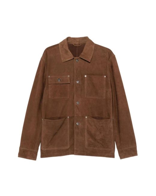 Light Jackets Paolo Pecora de hombre de color Brown