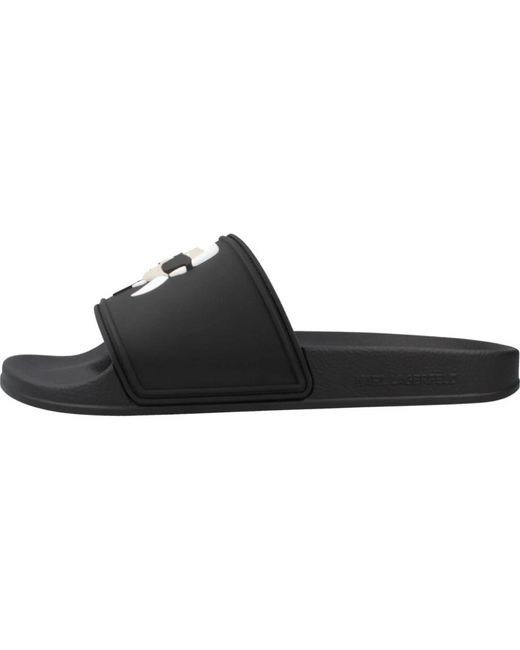 Sliders Karl Lagerfeld de hombre de color Black