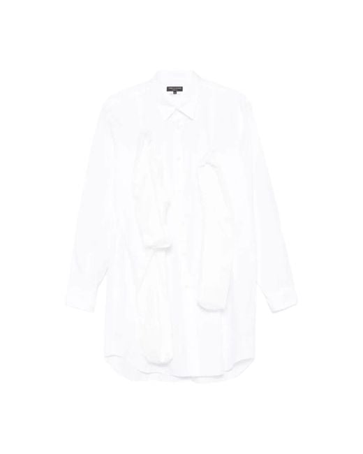 Comme des Garçons Baumwoll-Popeline Hemd Mit Lockerer Passform in White für Herren