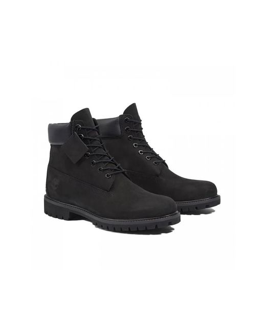 Timberland Black Lace-Up Boots for men