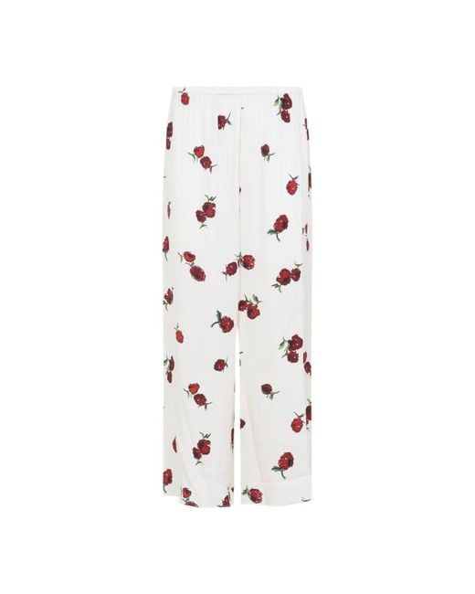 Wide Trousers Khaite de color White