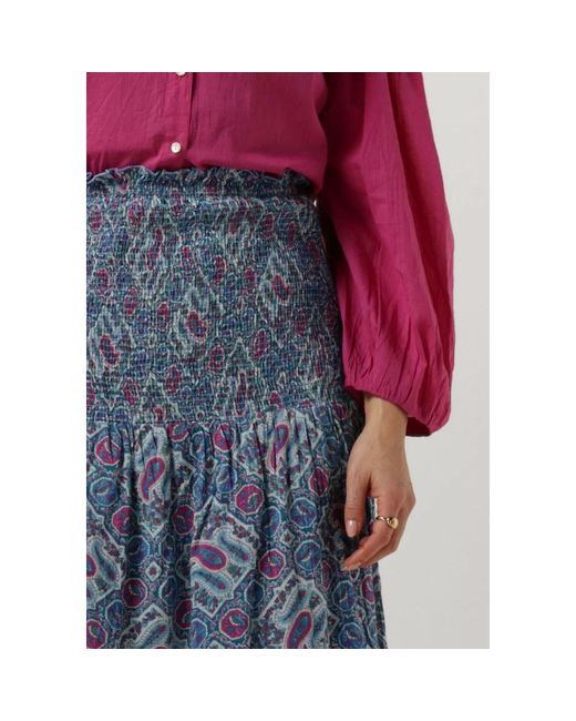 Antik Batik Maxi Skirts in het Blue