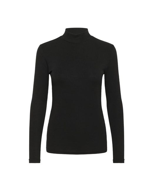 Turtlenecks Kaffe de color Black