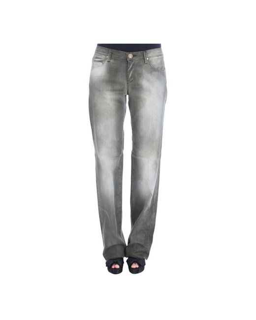 Ermanno Scervino Gray Straight Jeans