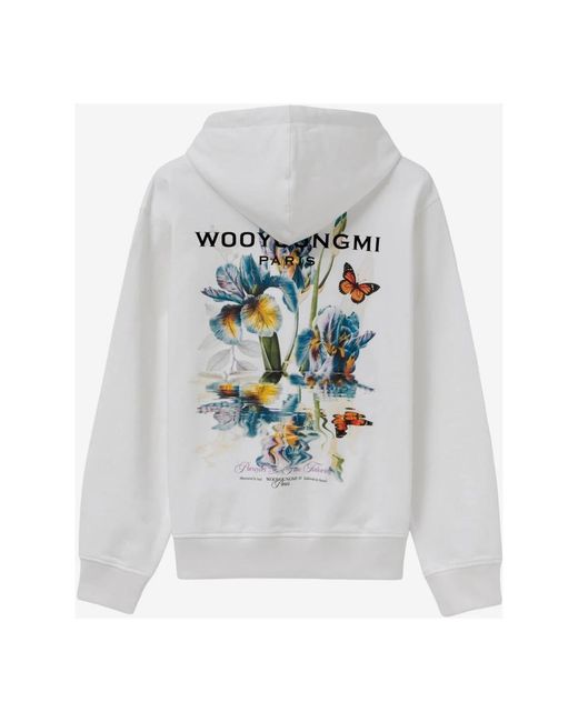 Wooyoungmi White Hoodies for men