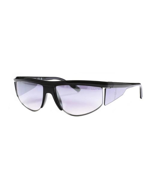 Guess Accessoires ,Zwart ,Rechthoekige Acetaat Zonnebril Met Uv-Bescherming in het Brown