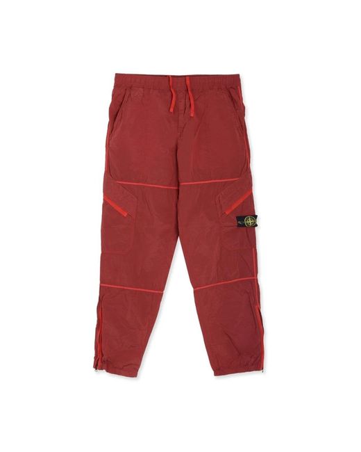 Stone Island Red Sweatpants for men