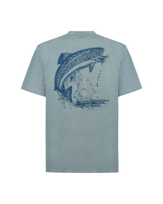 Filson Petrolio baumwoll t-shirt in Blue für Herren