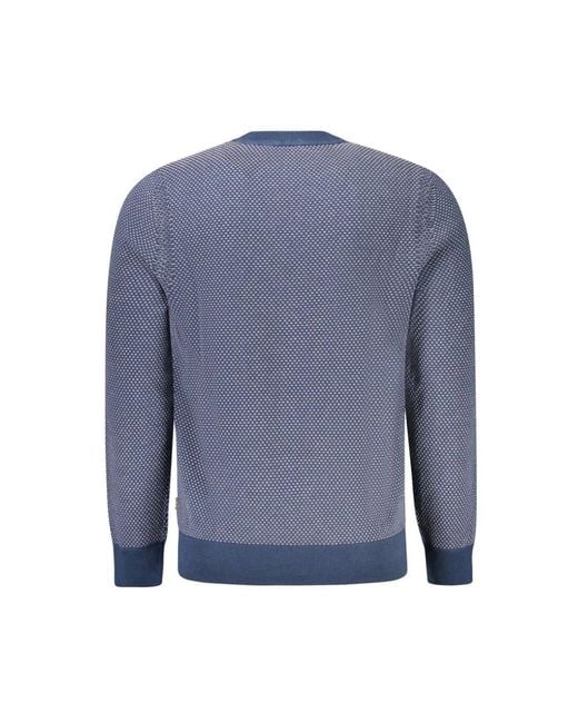 HUGO Blue Round-Neck Knitwear for men